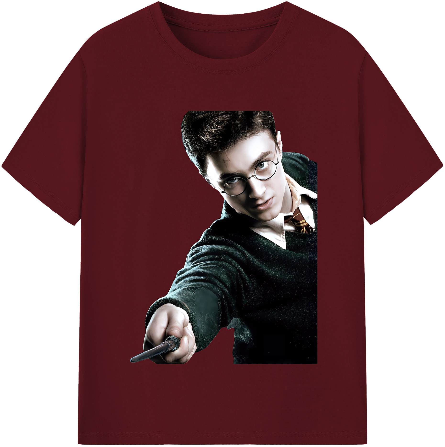 （画像用） Harry Potter ハリー・ポッターシリーズ 綿100％半袖Tシャツ（フロントプリント）